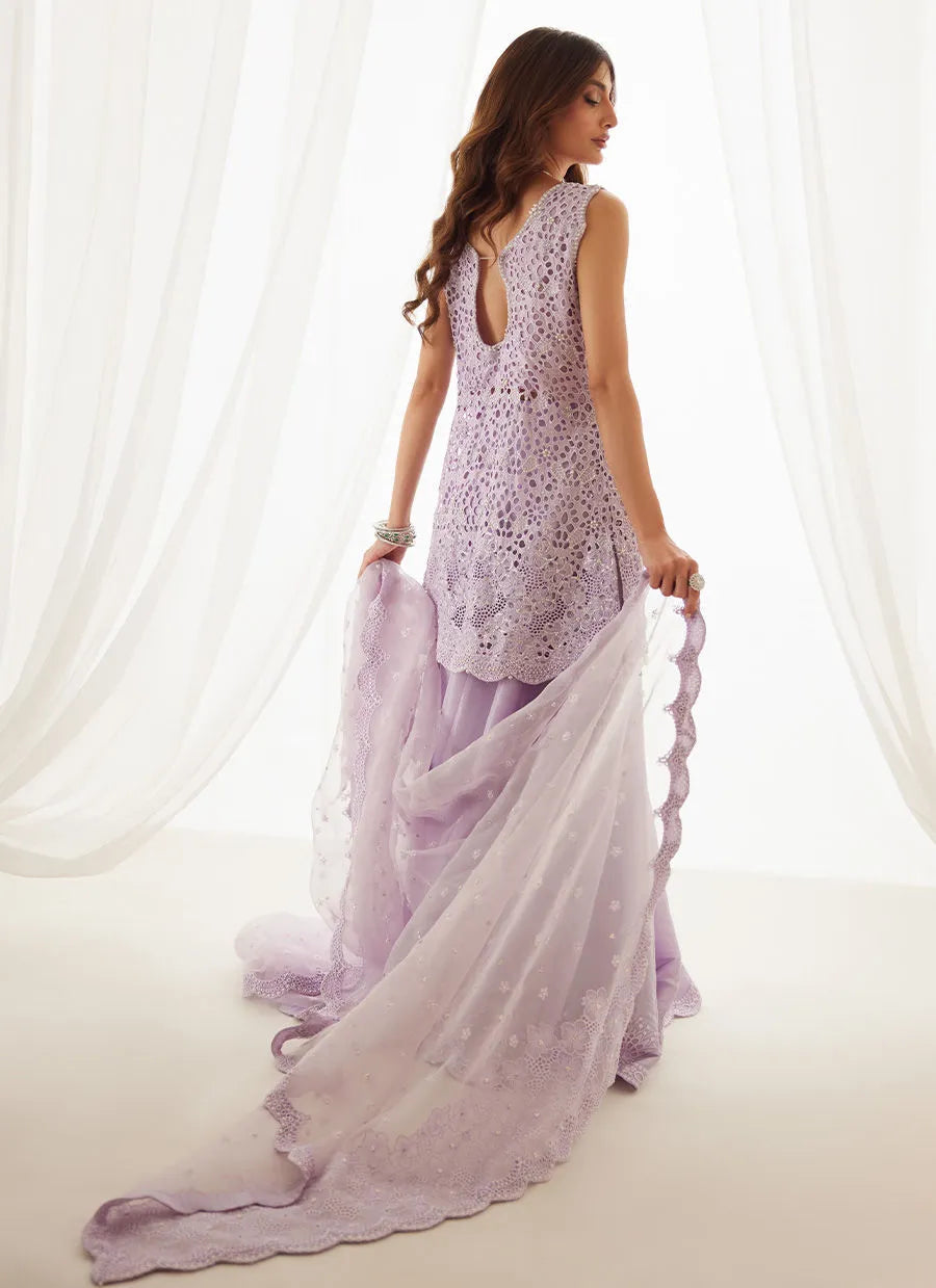 Lumi Lavender Shirt, Lehenga And Dupatta | LUXE PRET' 25 | FARAH TALIB AZIZ