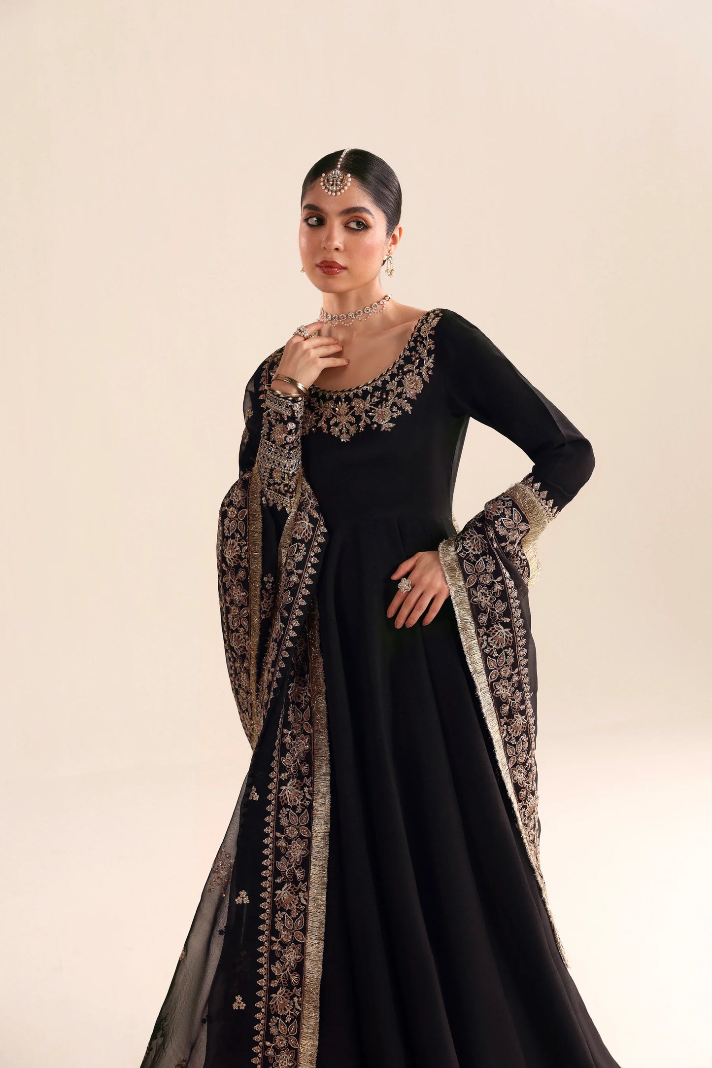 BLACK PISHWAS LUXURY WEDDING EDIT 2026 (NPA3-26453) | WEDDING EDIT '26 | ZAIB