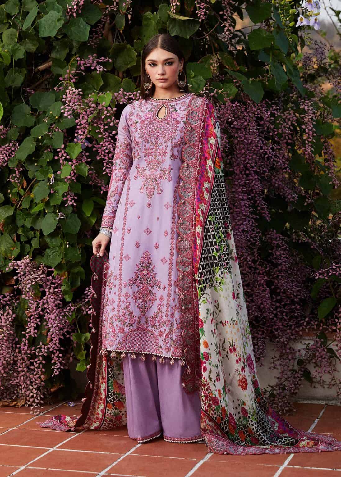 Hussain Rehar Luxury Lawn 2024 | AYZEL