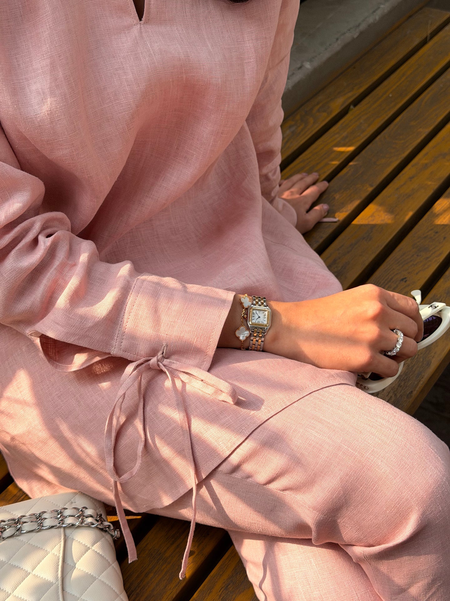 Light Pink Bow Set | Sak Atelier