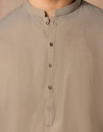 SAND COTTON CASUAL KAMEEZ SHALWAR | JUNAID JAMSHED MENSWEAR