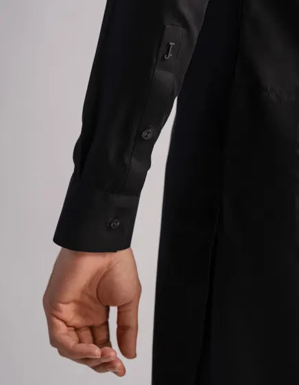 BLACK SEMI-FORMAL KAMEEZ SHALWAR | FESTIVE '26 | JUNAID JAMSHED MENSWEAR