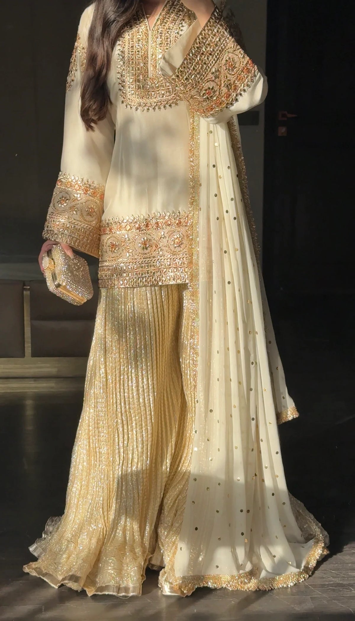 The Gotta Set- Crushed Ivory | Zainab Shamsi Studio
