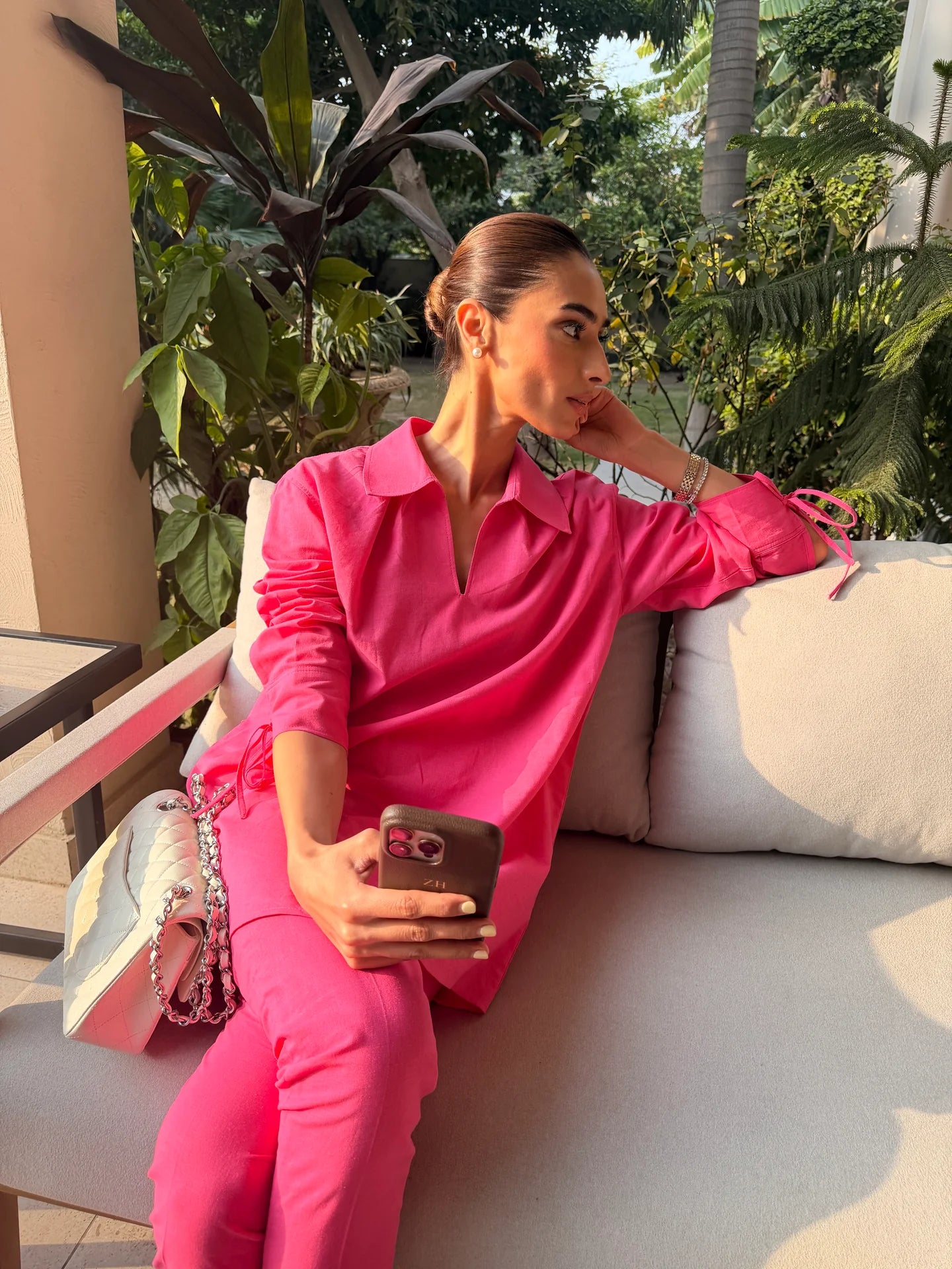 Hot Pink Bow Set | Sak Atelier