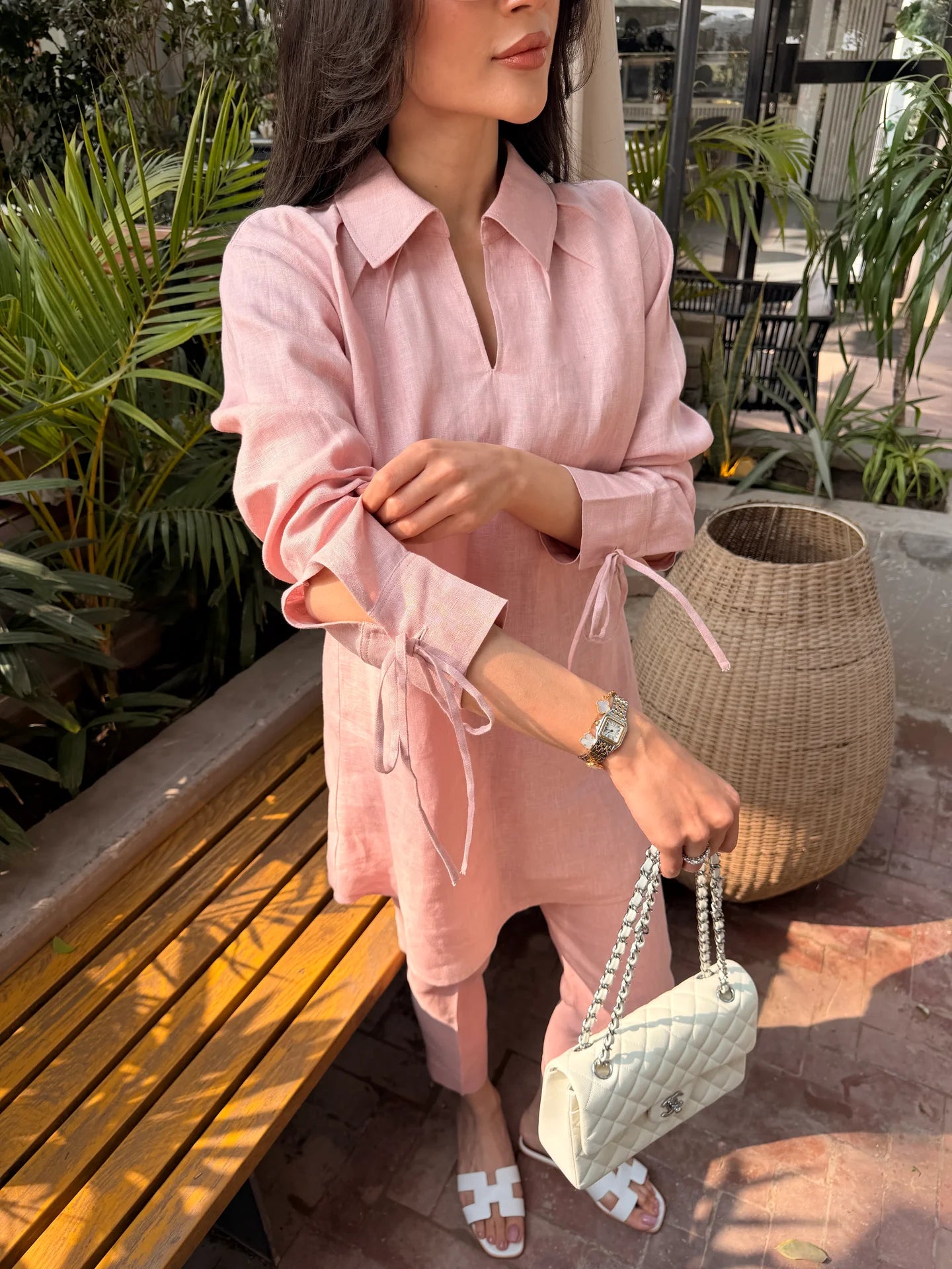 Light Pink Bow Set | Sak Atelier