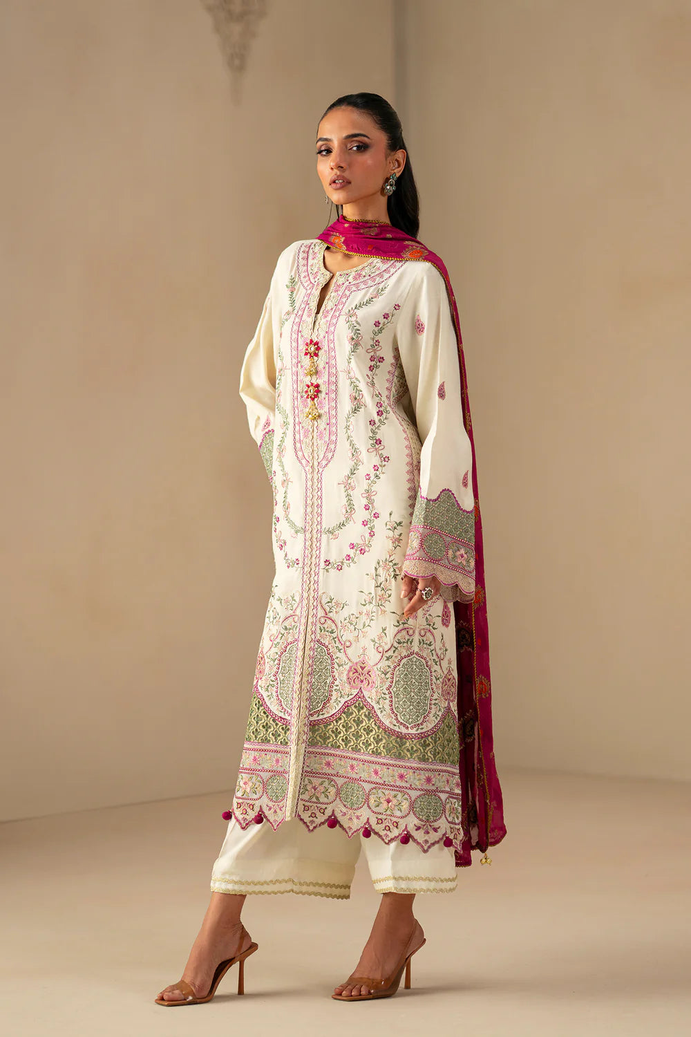 OFF WHITE | E0794/203/002 | Unstitched Winter '25 | Ethnc