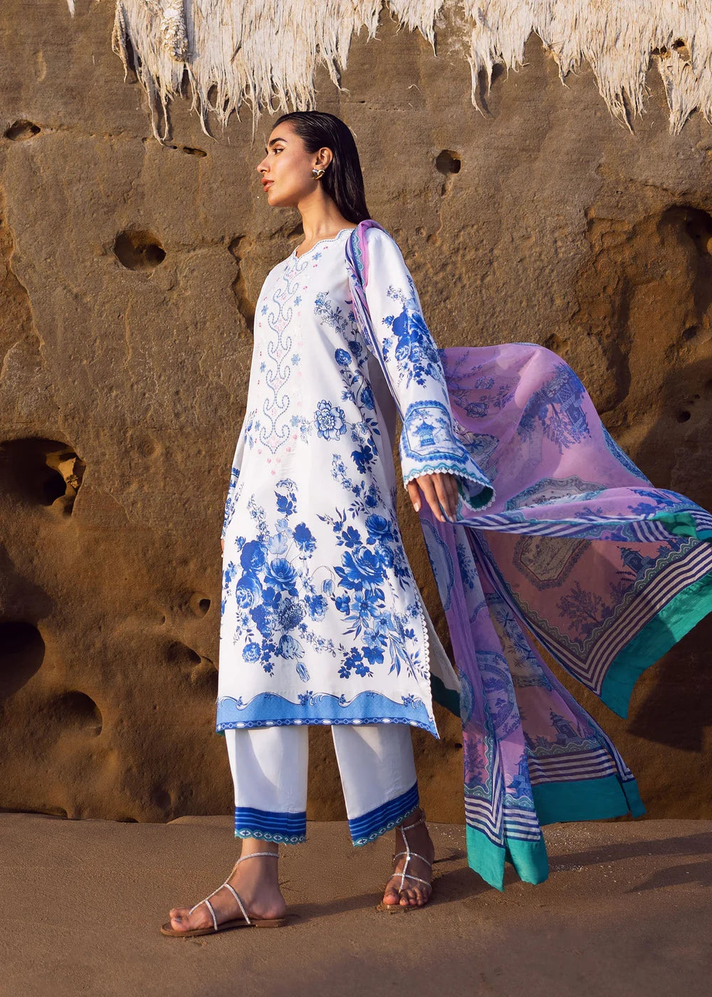 Blue Pottery | Sadaf Fawad Khan Everyday Lawn 2025