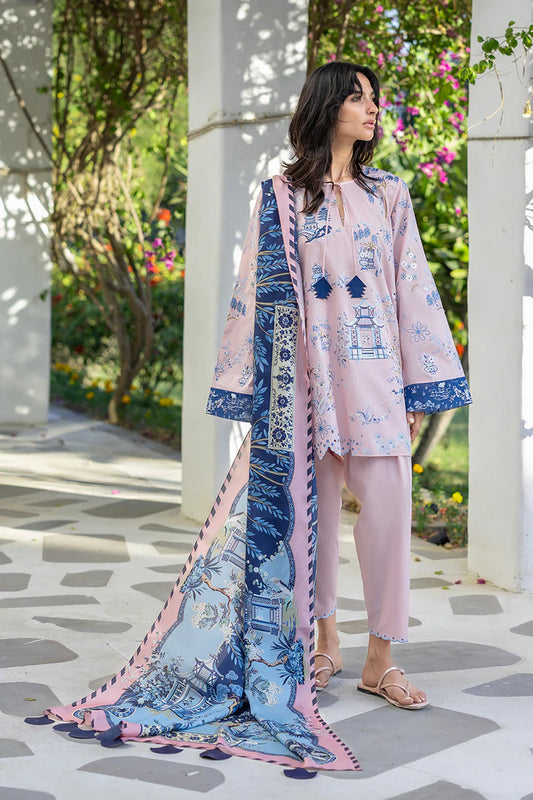 Cala (A) | Unstitched Lawn '26 | Sania Maskatiya