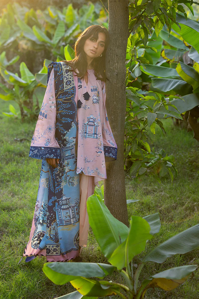 Cala (A) | Unstitched Lawn '26 | Sania Maskatiya