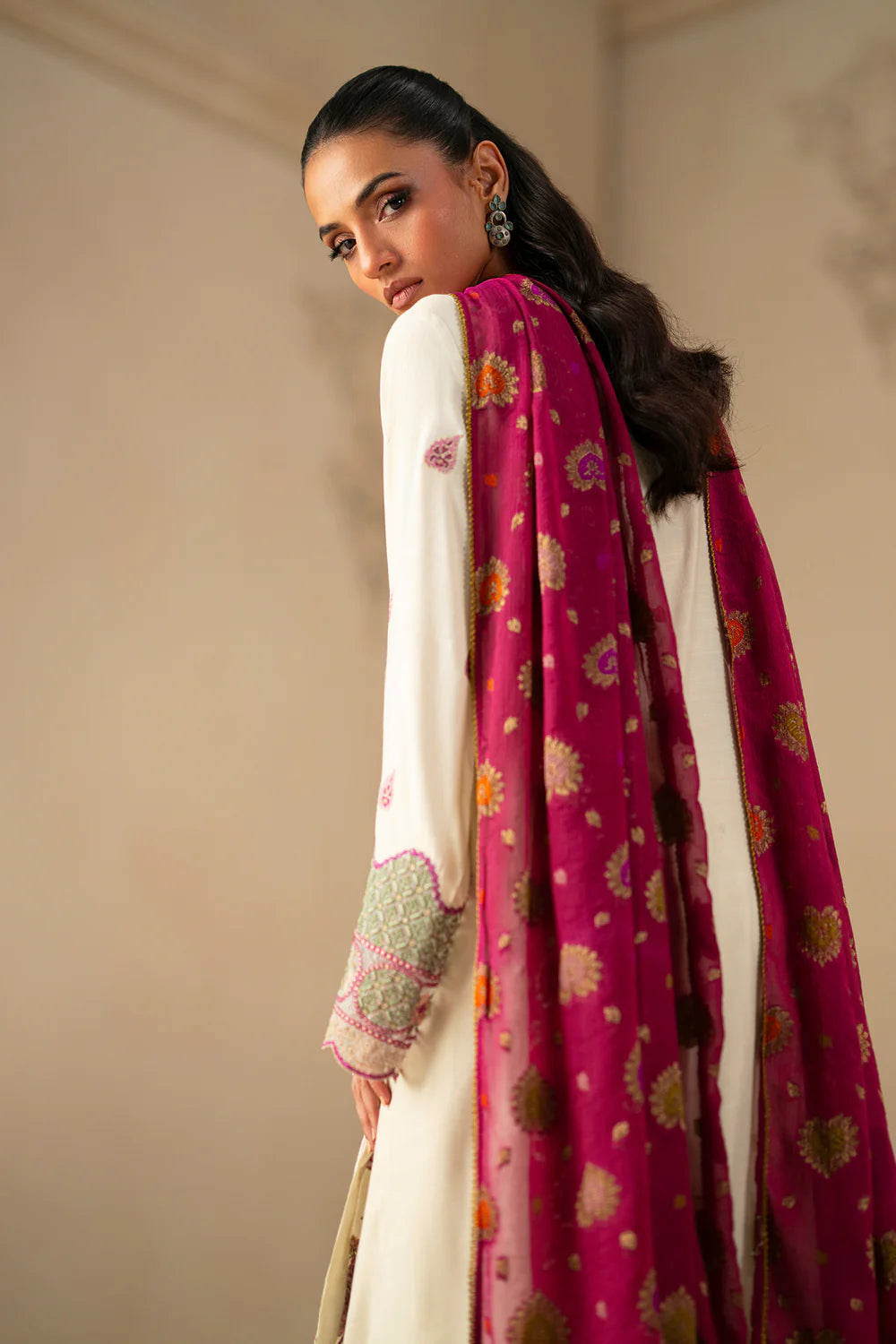 OFF WHITE | E0794/203/002 | Unstitched Winter '25 | Ethnc