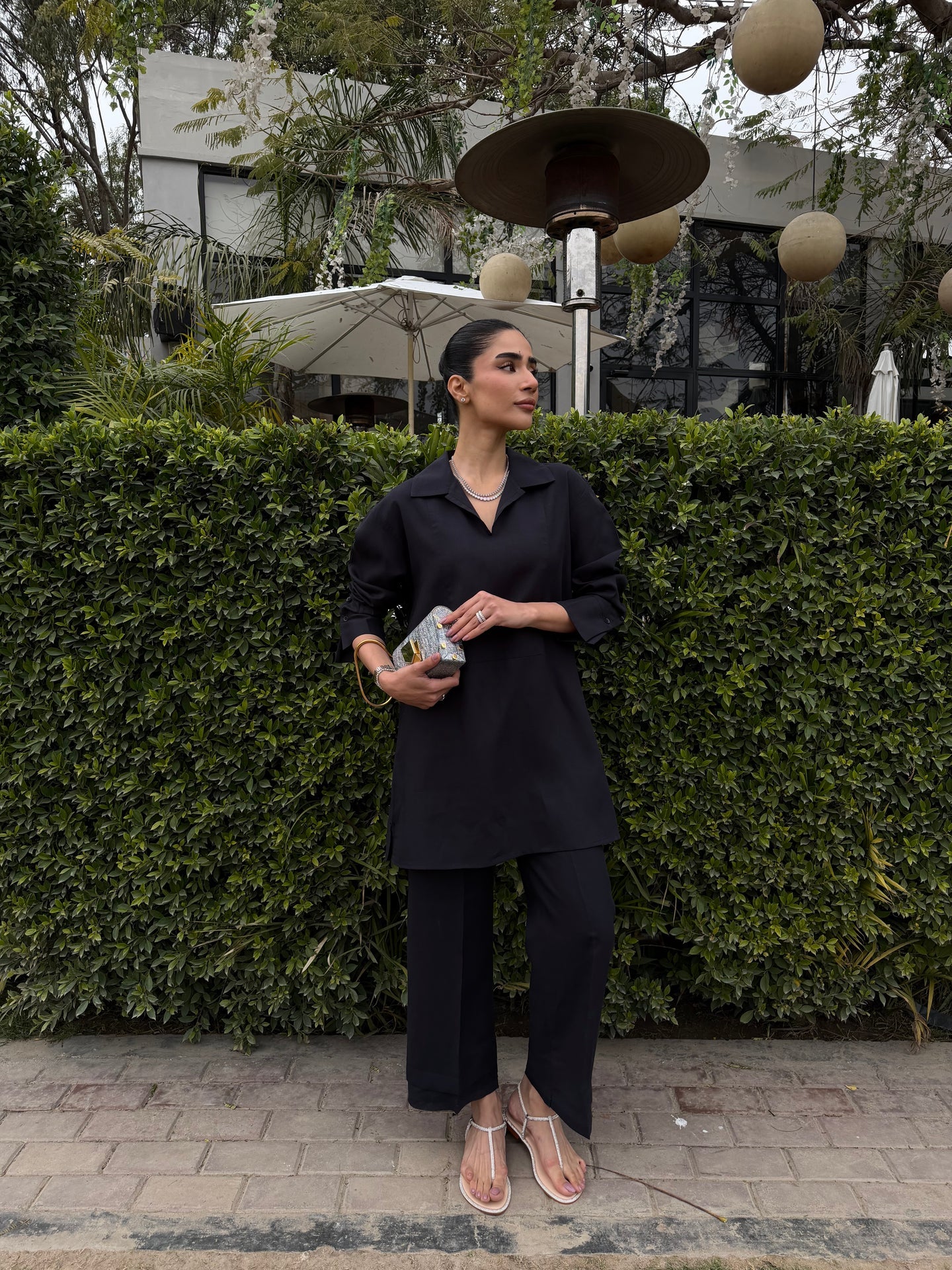 Charcoal Linen Willow Set | Sak Atelier