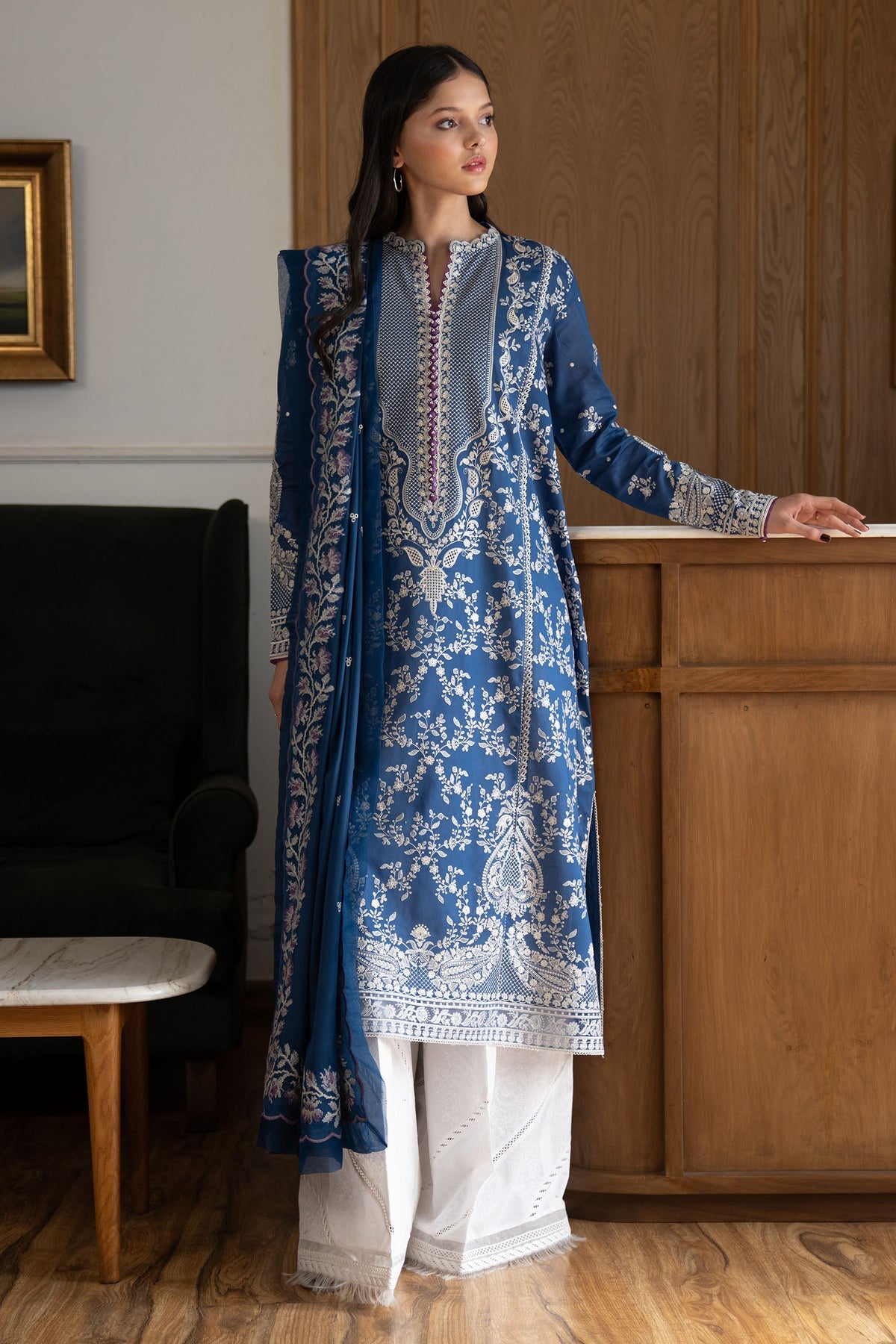 Mei-8B | Zara Shahjahan Satori Unstitched Luxury Lawn’25