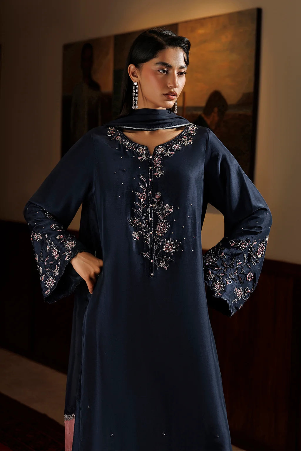 UE-723 Embroidered Ramen Silk | Festive Formals ‘26 | Iznik