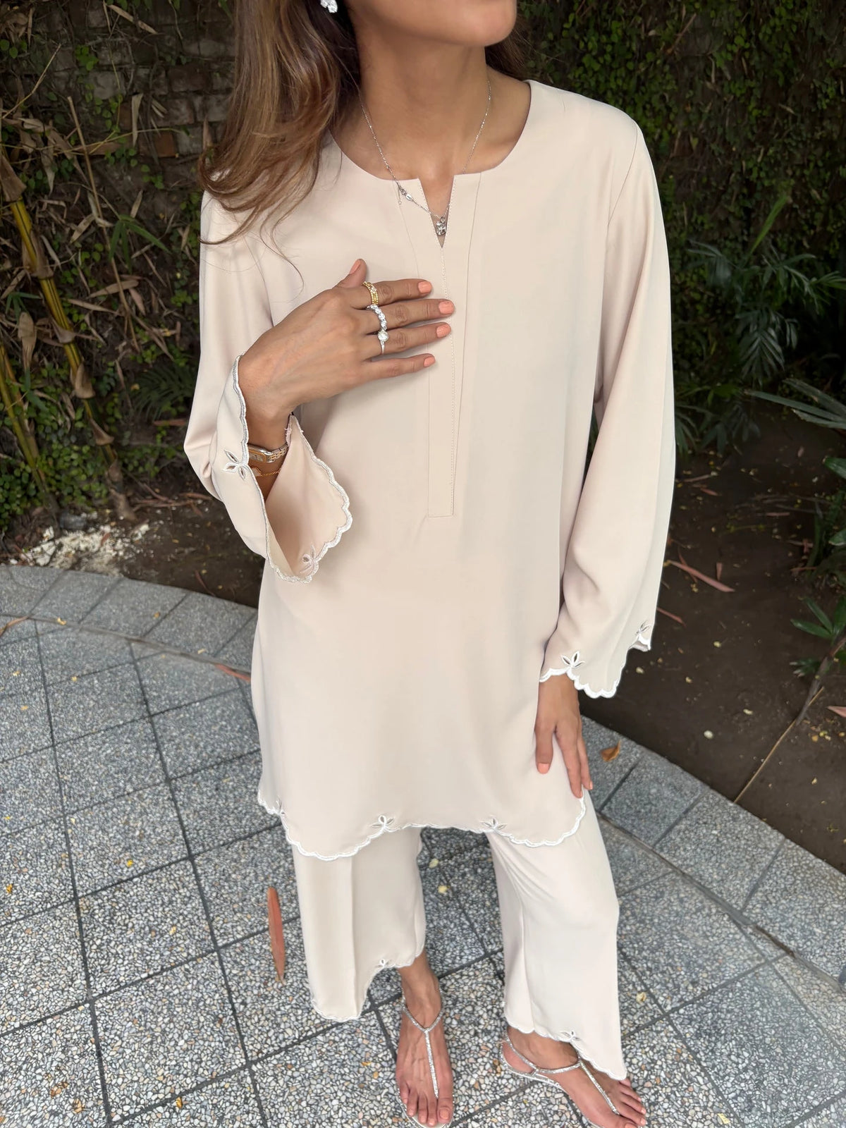 Beige Dahlia Set | Sak Atelier