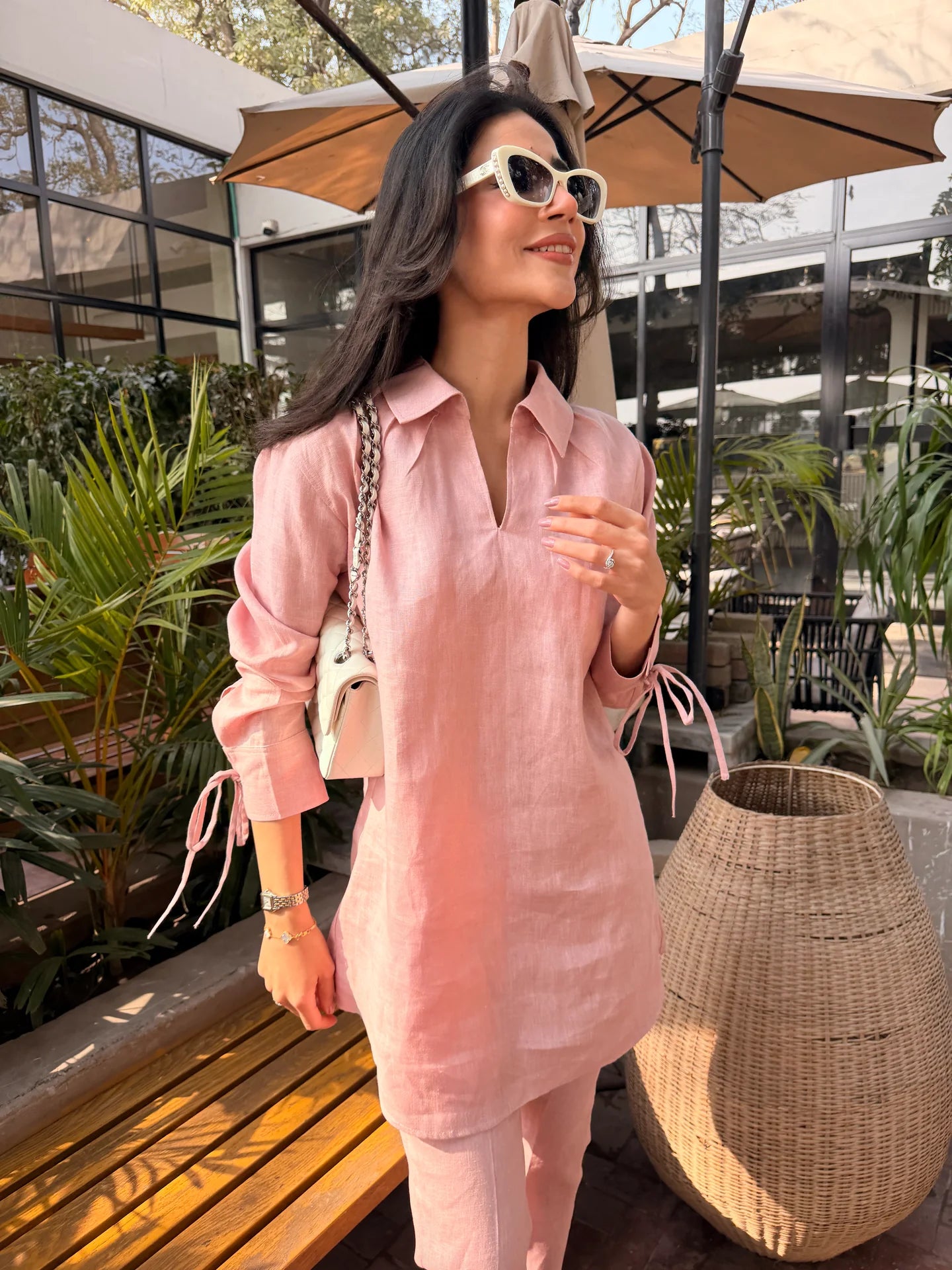 Light Pink Bow Set | Sak Atelier