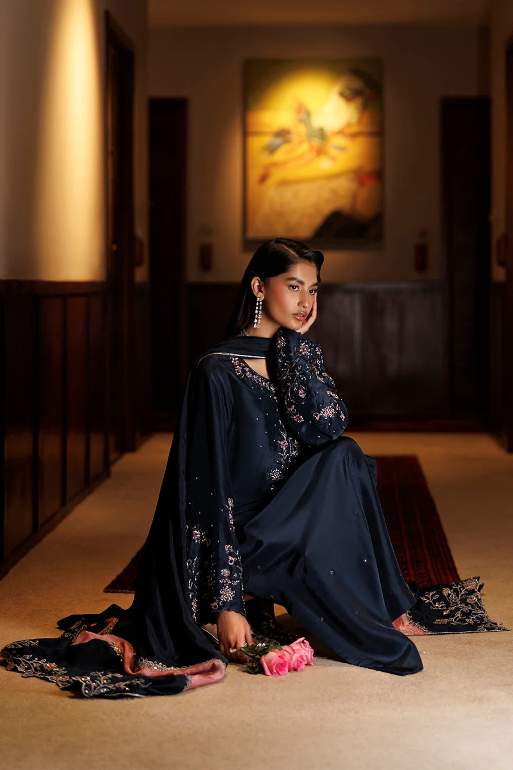 UE-723 Embroidered Ramen Silk | Festive Formals ‘26 | Iznik