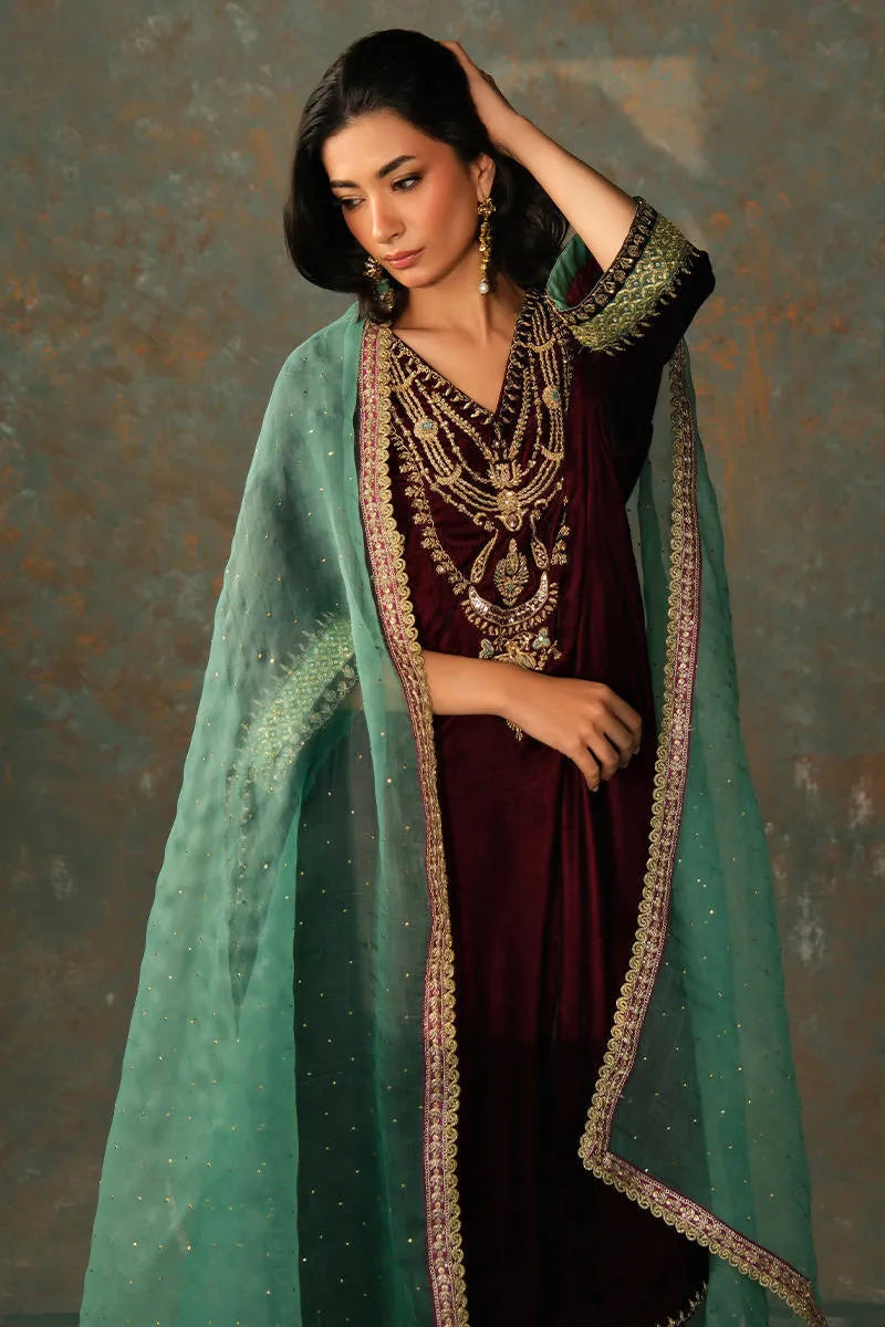 Rani Phiran Shirt And Pants | VELVET ECLIPSE '25 | FARIDA HASAN