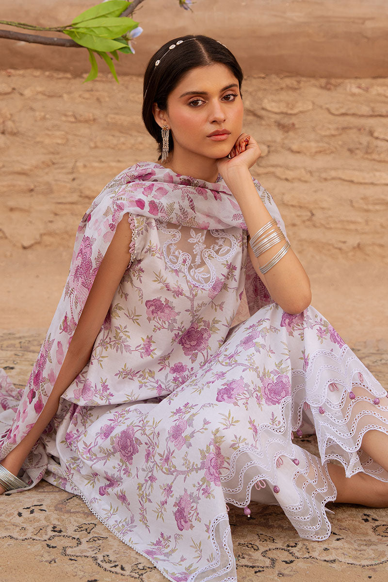 LILAC HINT-3PC PRINTED LAWN SUIT | Cross Stitch