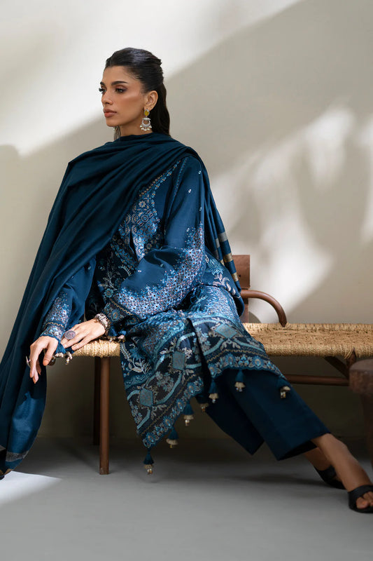 PEACOCK | E0806/203/602 | Unstitched Rozana A/W '25 Drop 2 | Ethnc