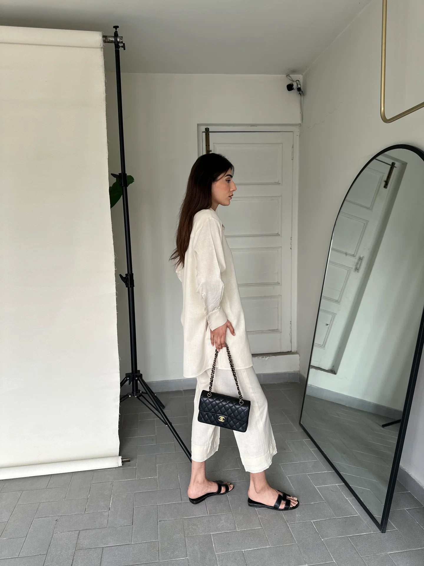 CREAM LINEN WILLOW SET | Sak Atelier