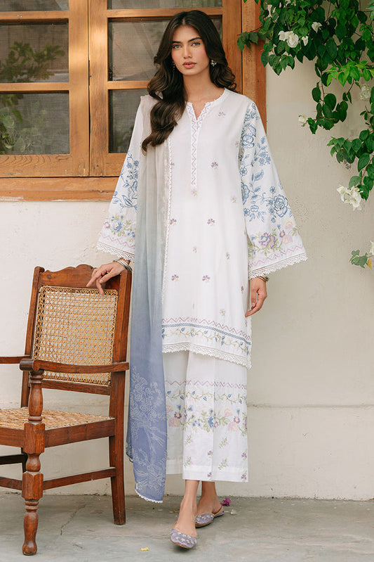 ORNATE GEM-3PC EMBROIDERED CAMBRIC SUIT | Cross Stitch