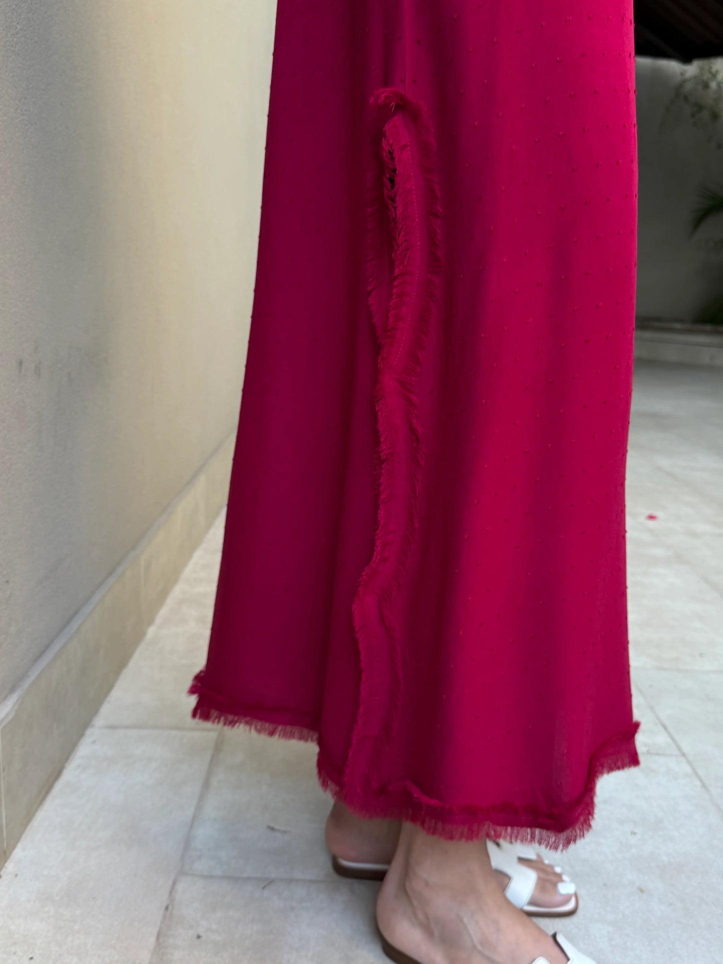 BERRY RED SWISS VOILE SABLE SET | Sak Atelier