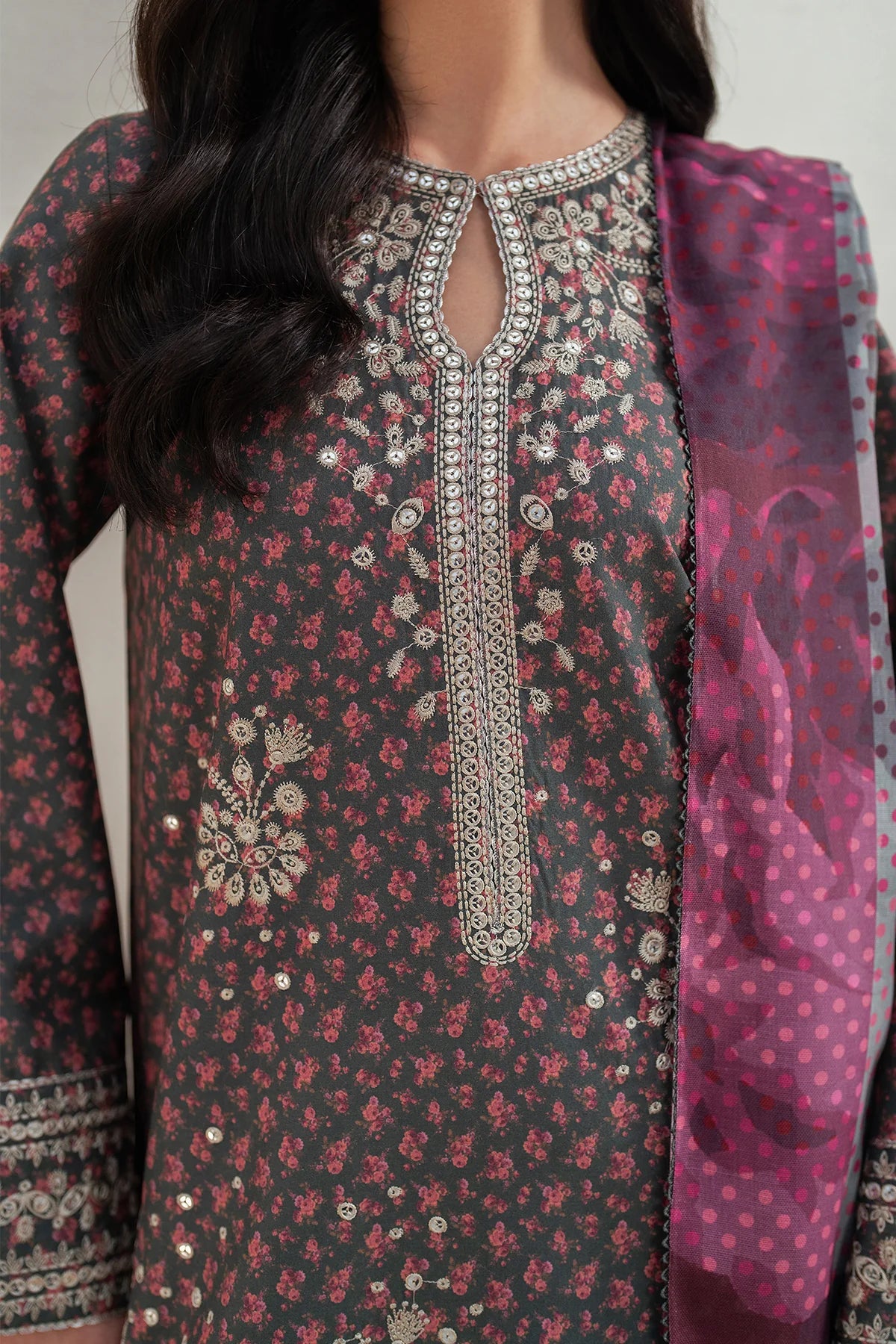 JZ-UW-D0112-0 | EMBROIDERED PREMIUM VISCOSE | Jazmin