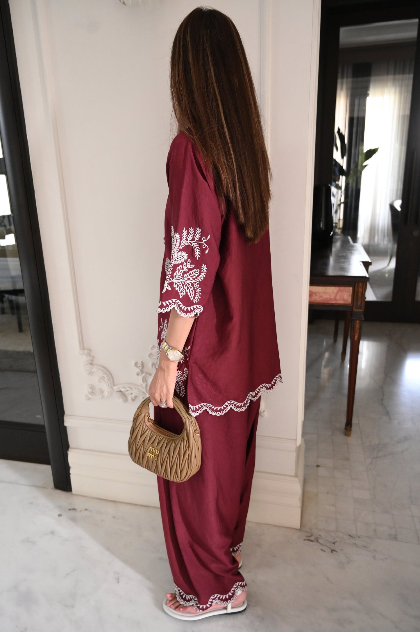 Moncheri Burgundy Set | La Pret