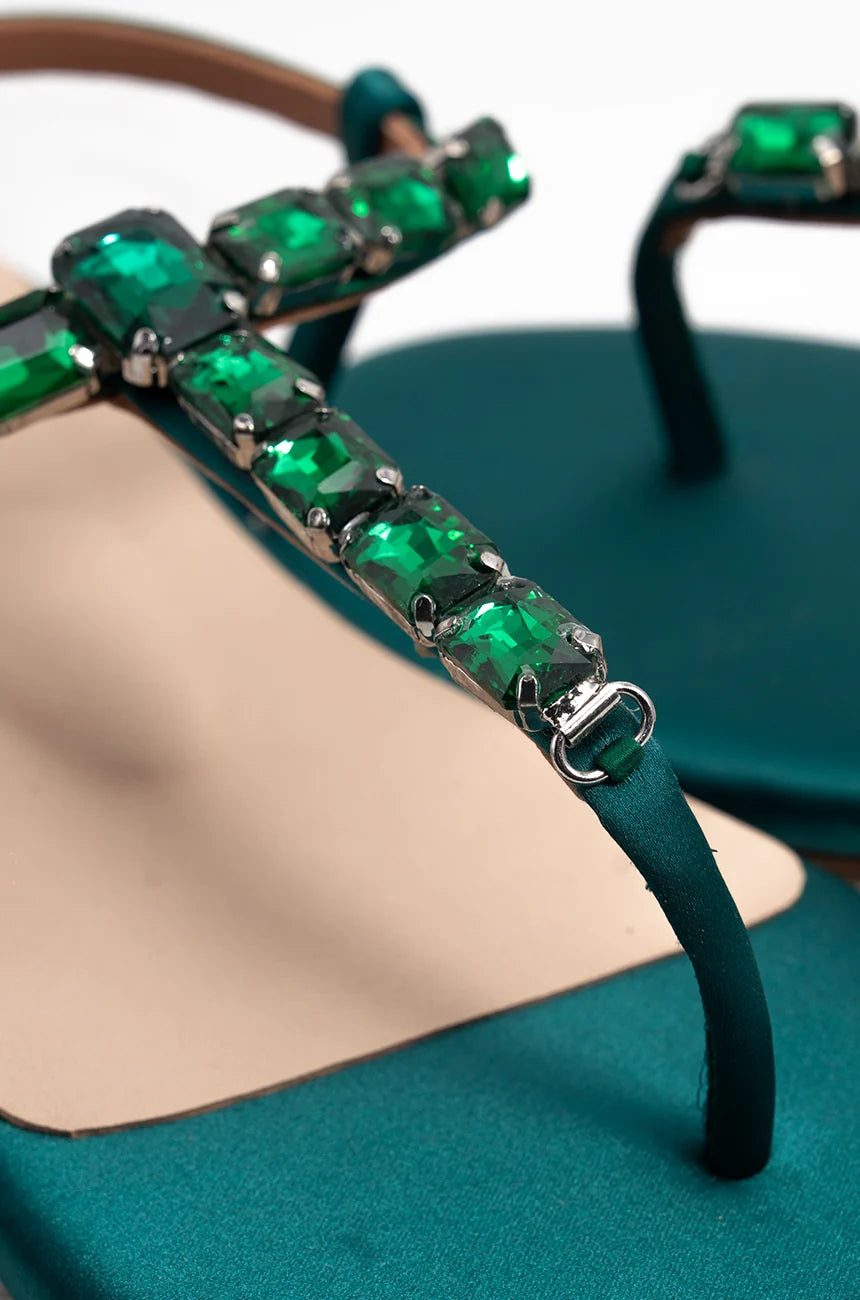 Zamira - Emerald Green  | New Arrivals | Miaasa | Footwear