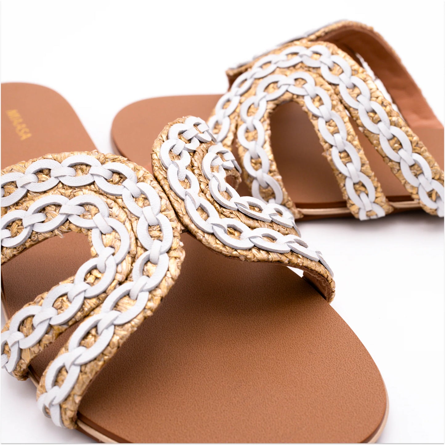 Zee Raffia - Gold  | Miaasa | Footwear