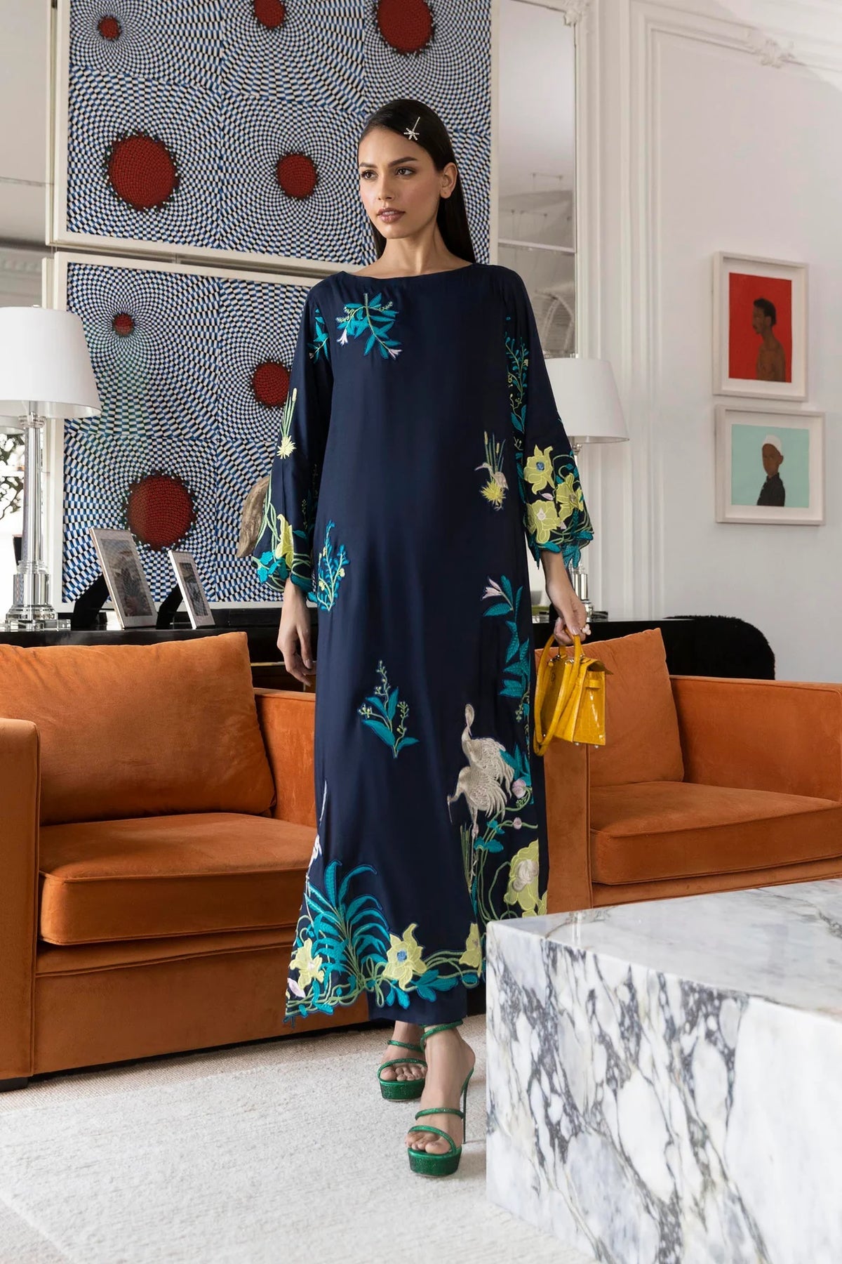 FW25SM025P2T | Safi & Me - Raw Silk Edit | SANA SAFINAZ
