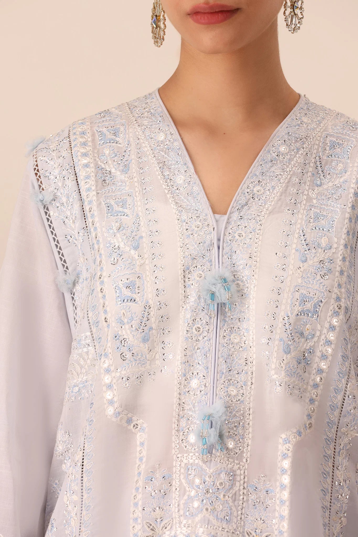 ROUHAAN (EL26-04 A ST) | STITCHED-ELAN LAWN'26 | ELAN