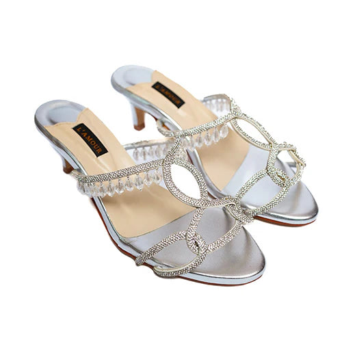 Parisa Silver Kitten | L'AMOUR | FOOTWEAR