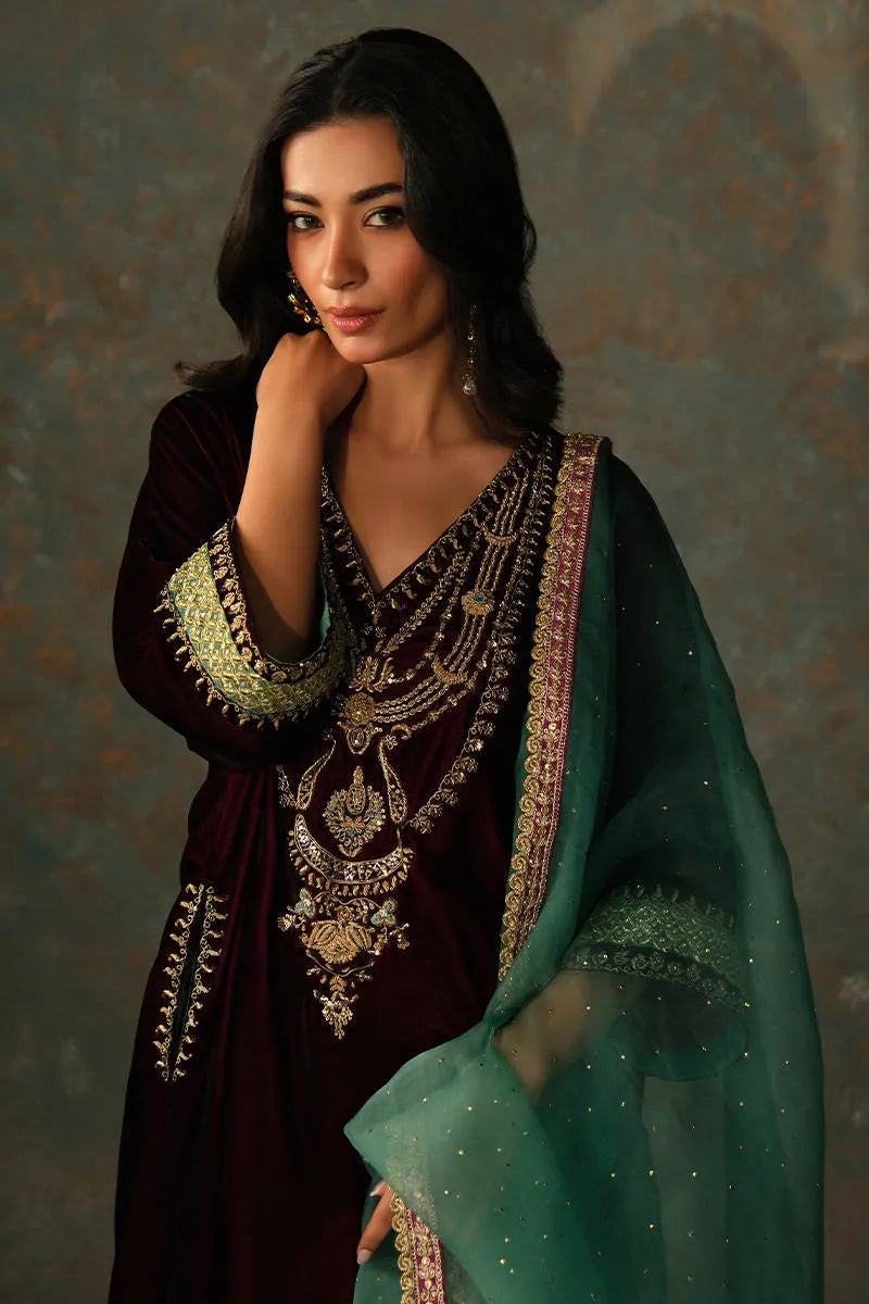 Rani Phiran Shirt And Pants | VELVET ECLIPSE '25 | FARIDA HASAN