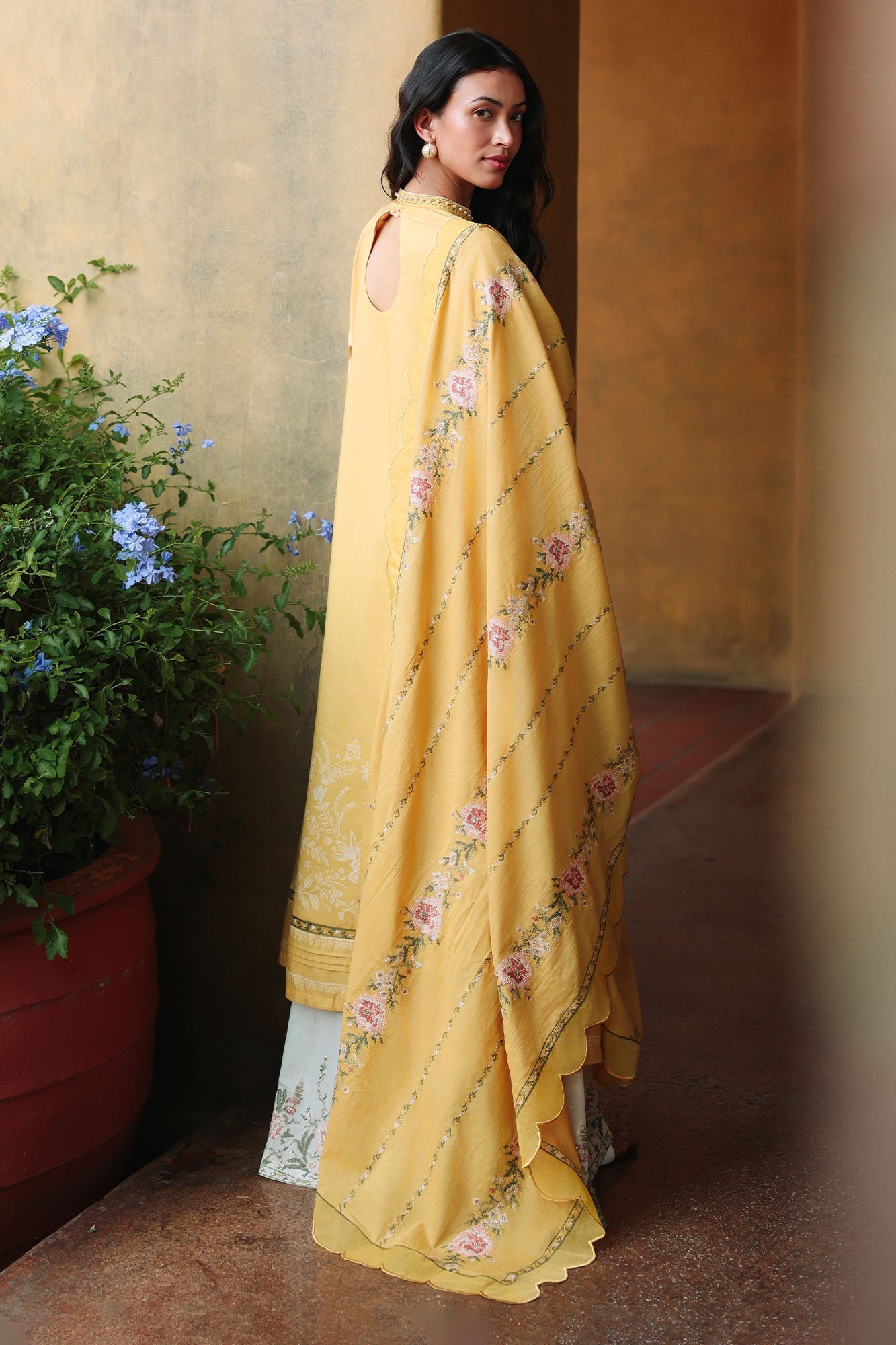 Petal Drapes| Eid Lawn Edit II '26 | Cross Stitch