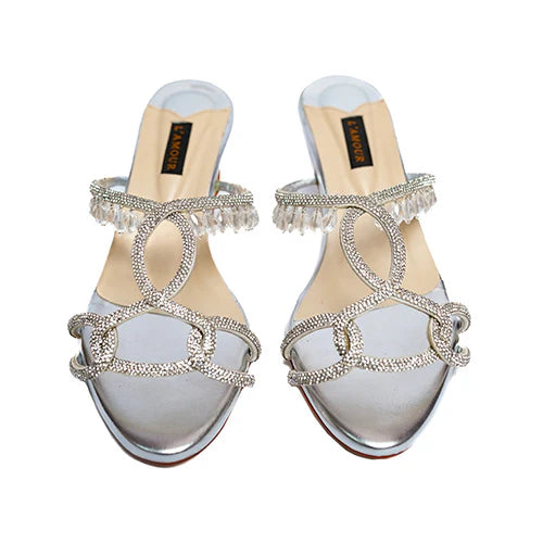 Parisa Silver Kitten | L'AMOUR | FOOTWEAR