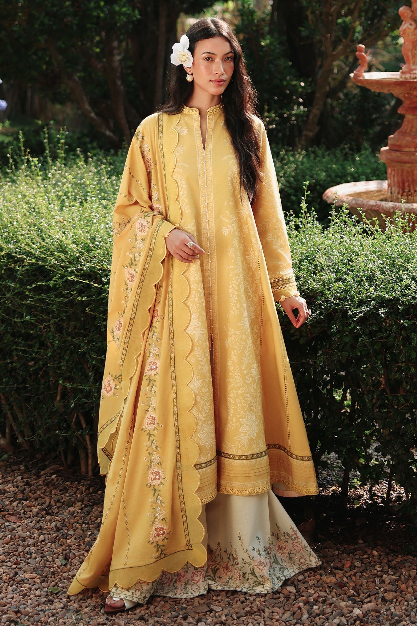 Petal Drapes| Eid Lawn Edit II '26 | Cross Stitch