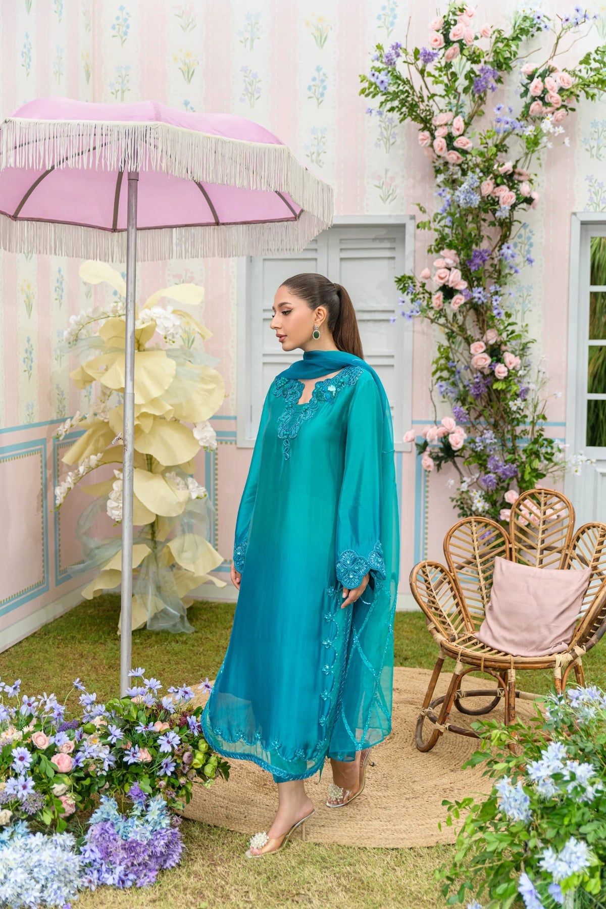 AquaFrost | Zarayna-Festive Formals '25 | Flairs Studio