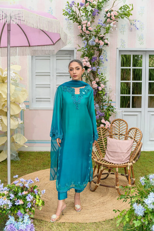 AquaFrost | Zarayna-Festive Formals '25 | Flairs Studio