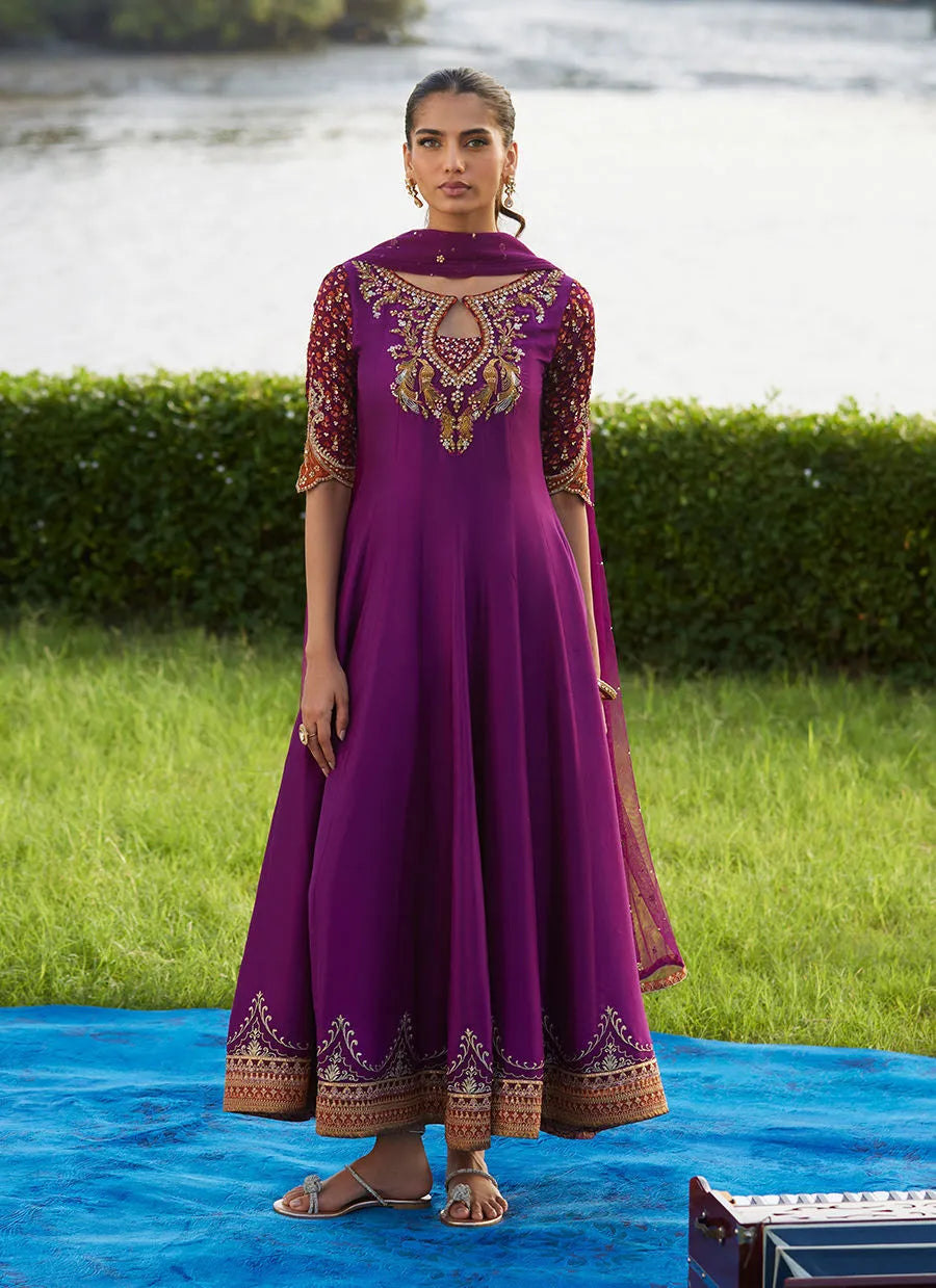 Pehil Purple And Dupatta Kalidaar | Mayna Festive Luxe Pret '25 | FARAH TALIB AZIZ