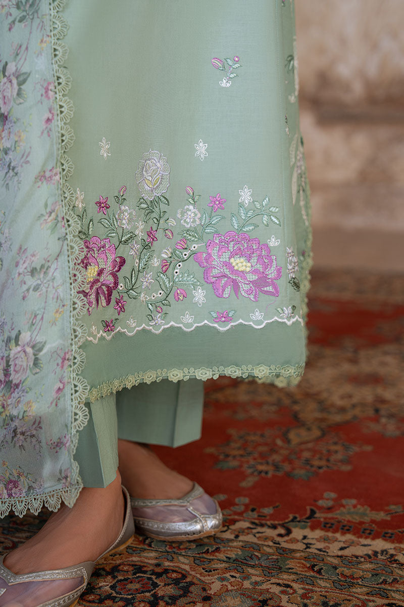 SAGE GRACE-3PC EMBROIDERED LAWN SUIT | Cross Stitch