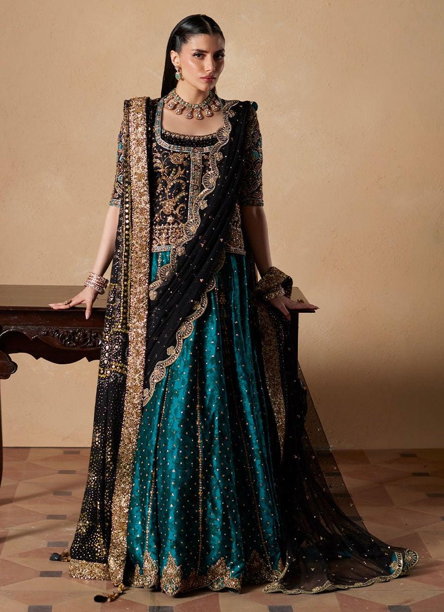 Jorja Short Shirt With Lehenga | Farah Talib Aziz