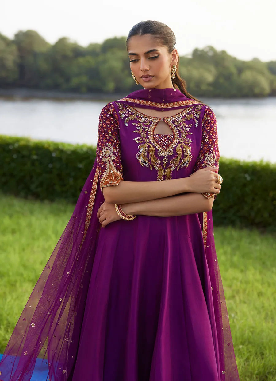 Pehil Purple And Dupatta Kalidaar | Mayna Festive Luxe Pret '25 | FARAH TALIB AZIZ
