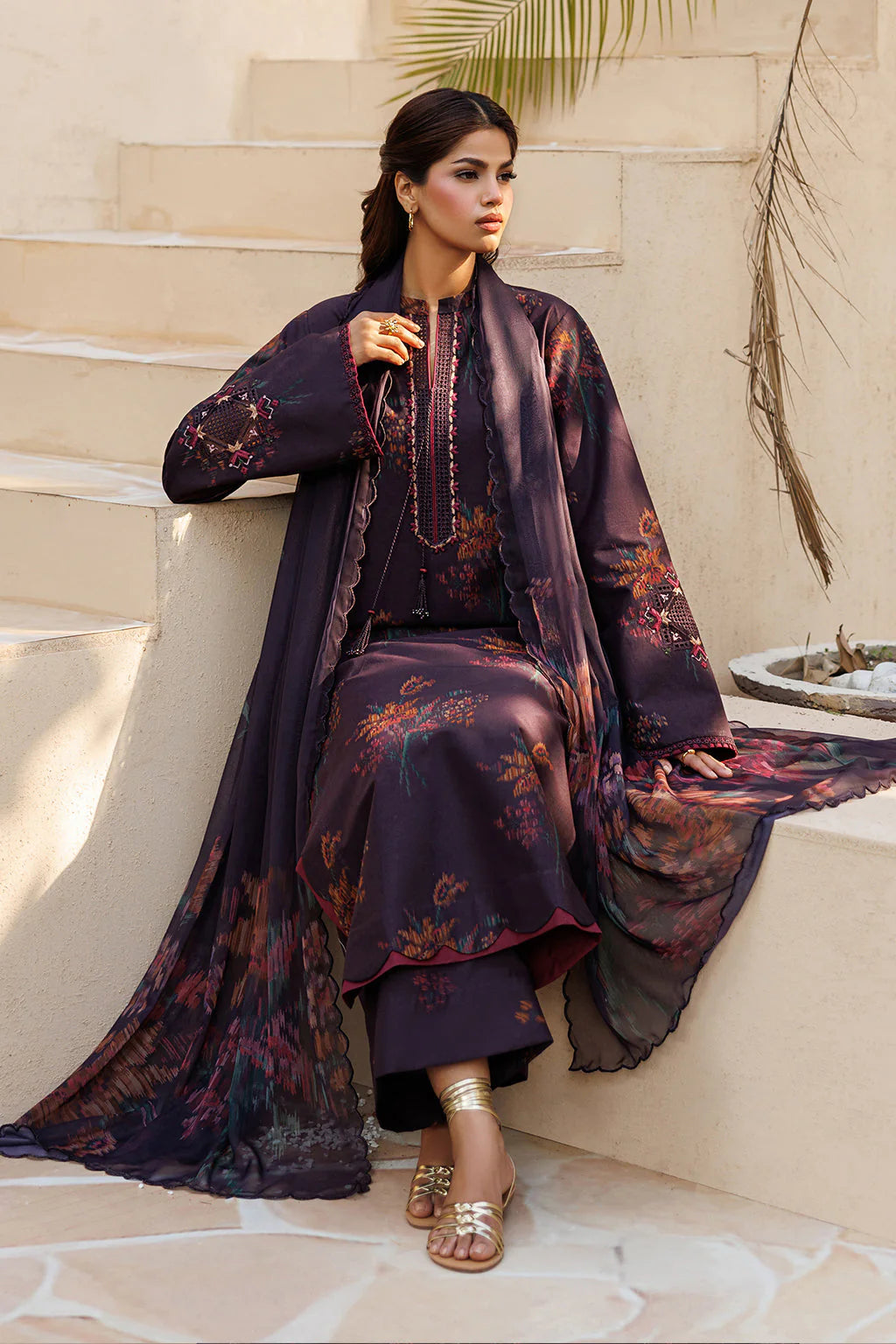 UE-664 Printed Lawn | Iznik