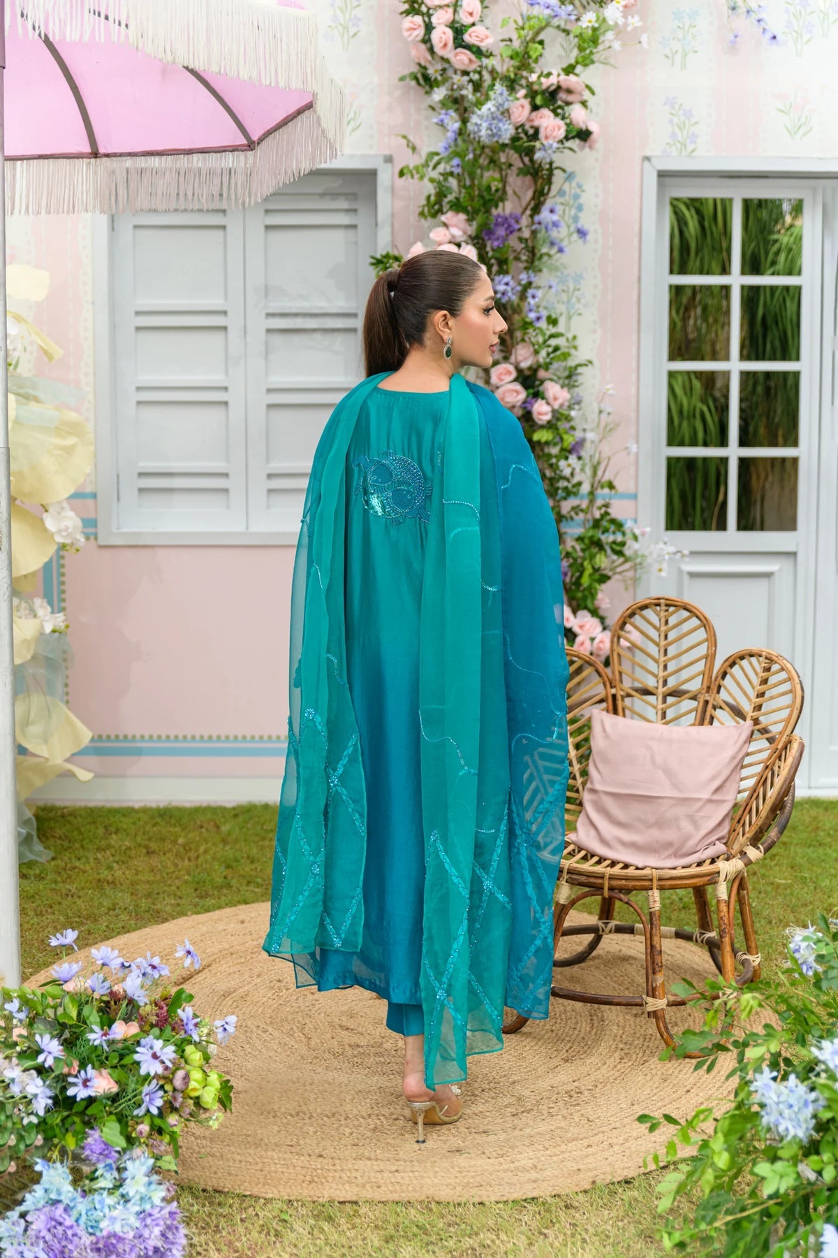 AquaFrost | Zarayna-Festive Formals '25 | Flairs Studio