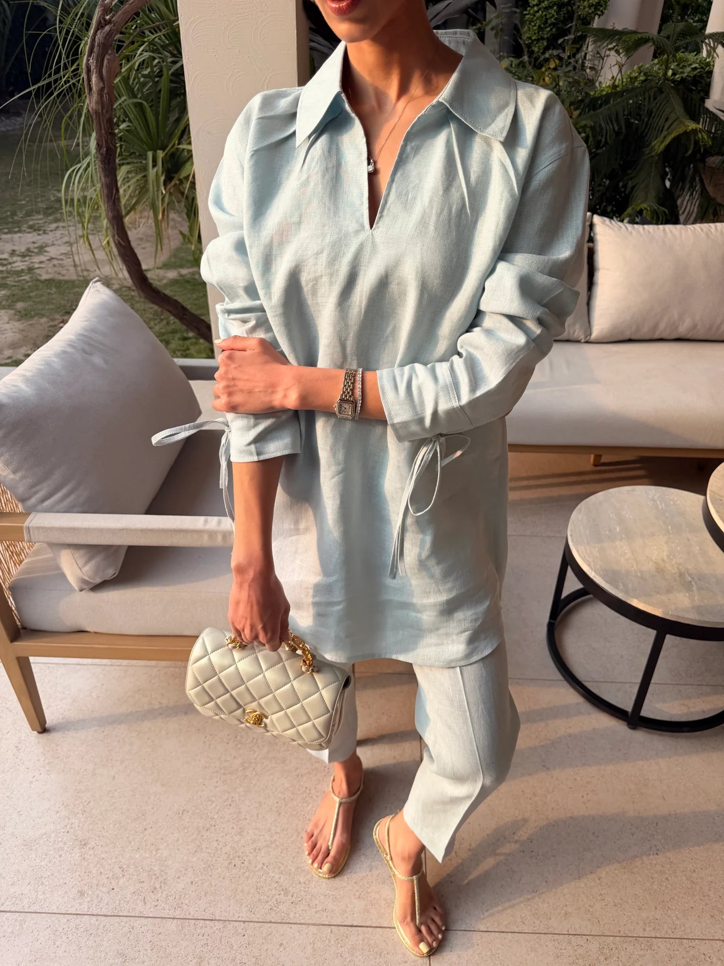 Blue Bow Set | Sak Atelier