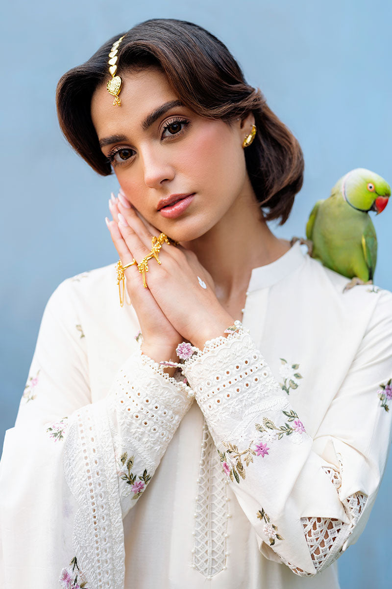 PETAL PARADISE-3PC EMBROIDERED LAWN SUIT | Cross Stitch
