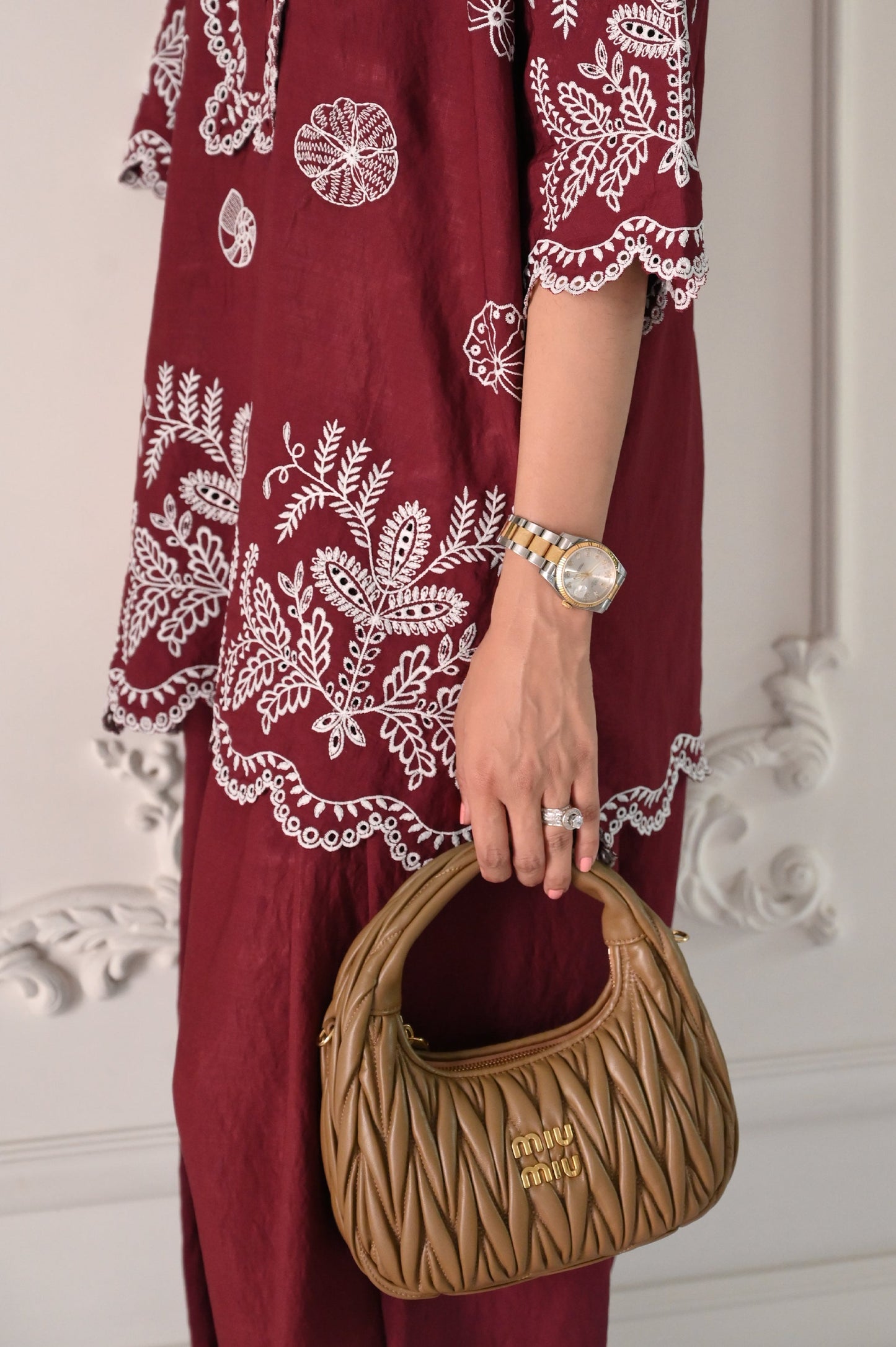 Moncheri Burgundy Set | La Pret