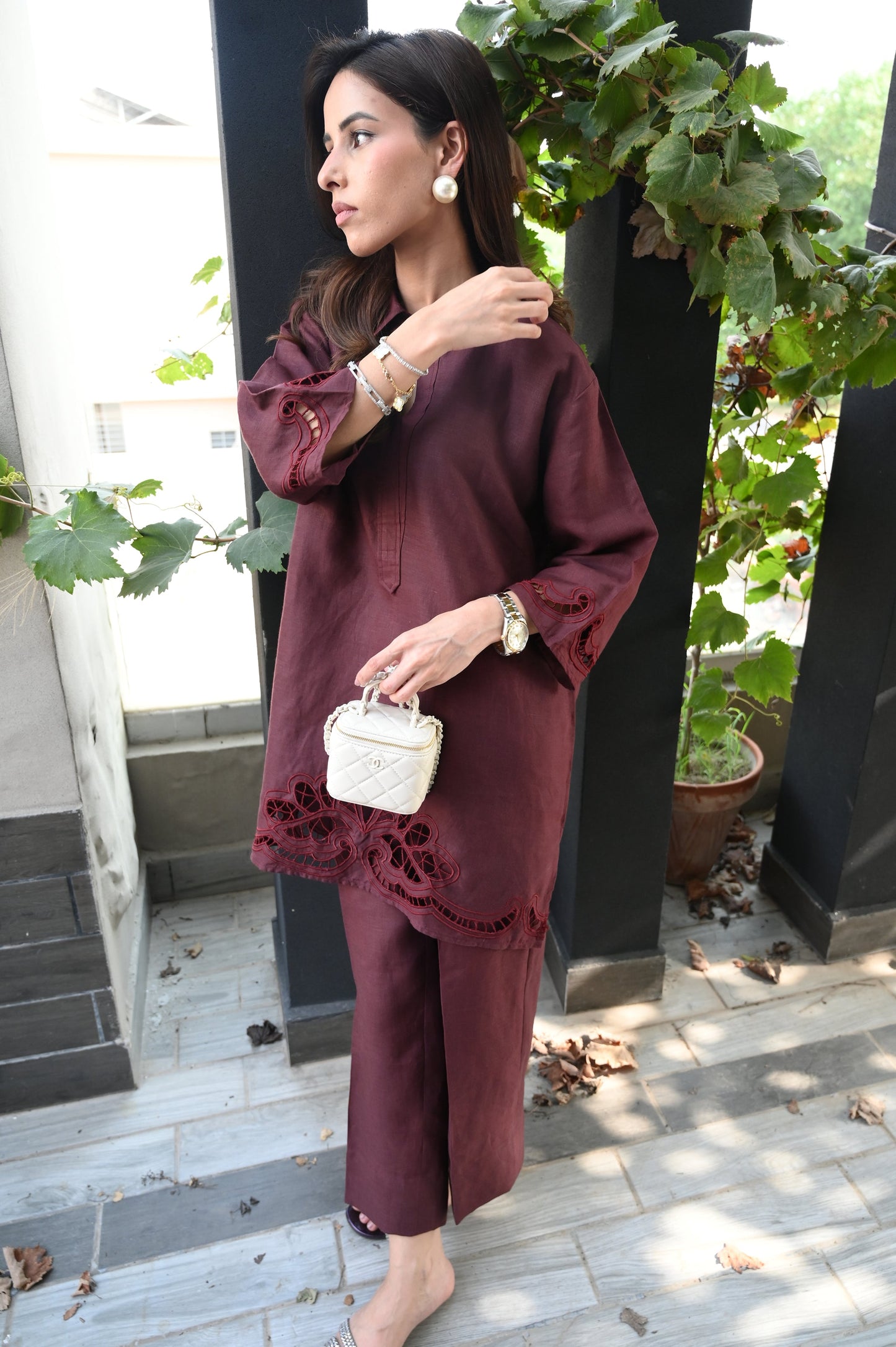 BURGUNDY AMAANI SET | WINTER EDIT | La Pret