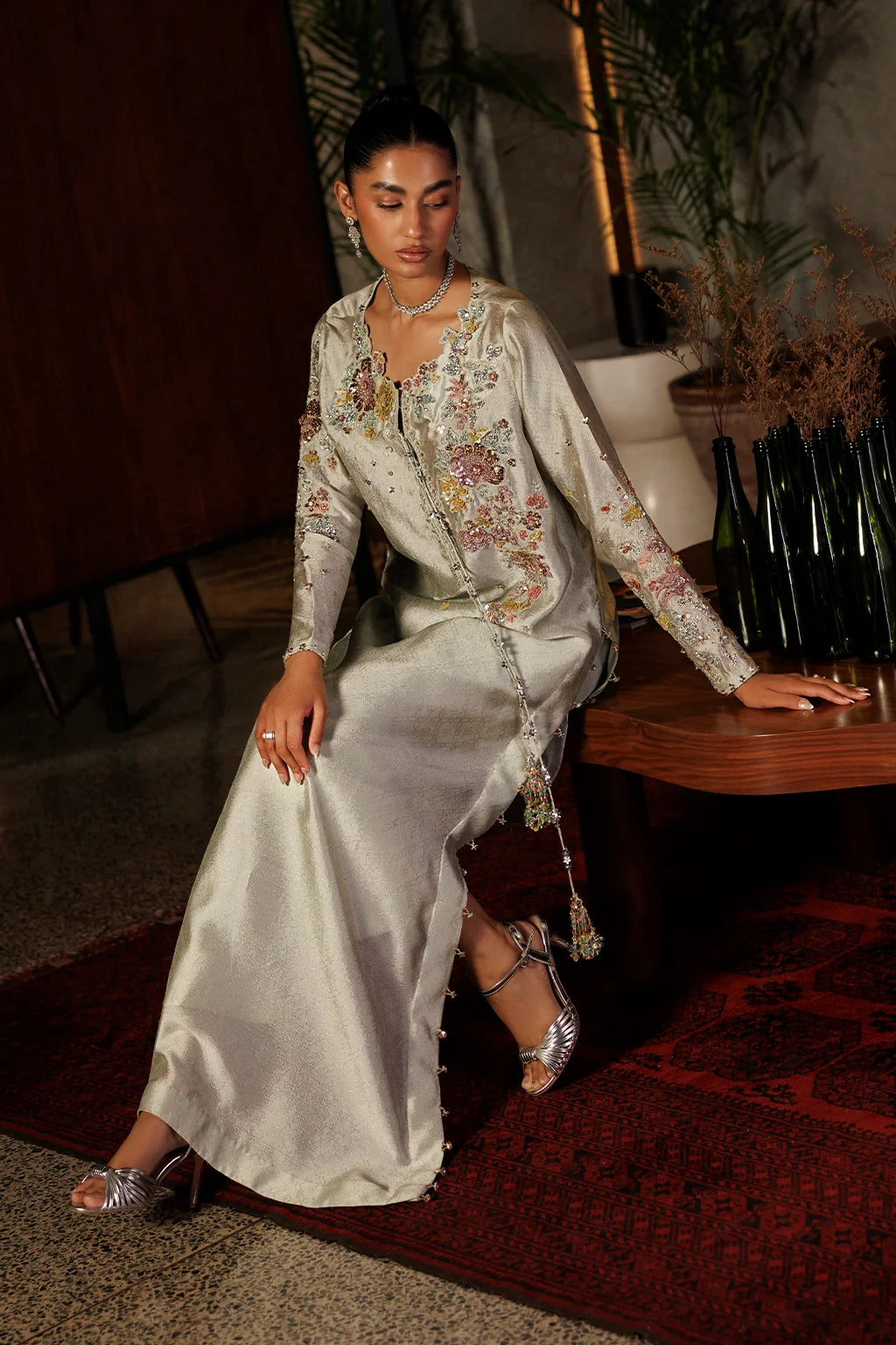 UE-718 Jacquard Sheesha Silk | Festive Formals ‘26 | Iznik